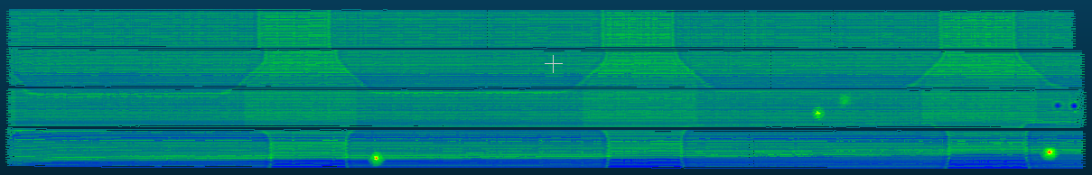 Eddy Current Axial and Transversal Firings Overlaid